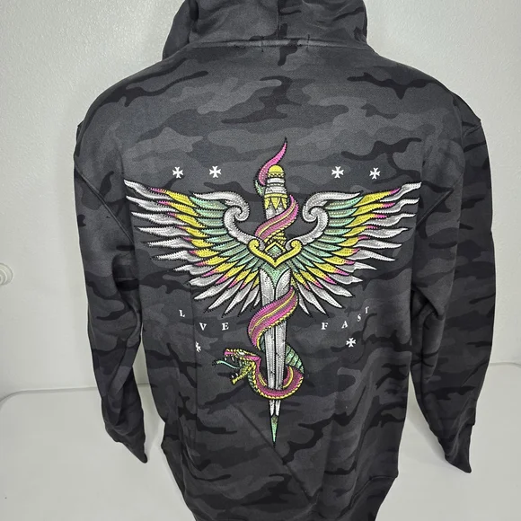 Affliction Men's Black Label Hoodie - Picture 10 of 13